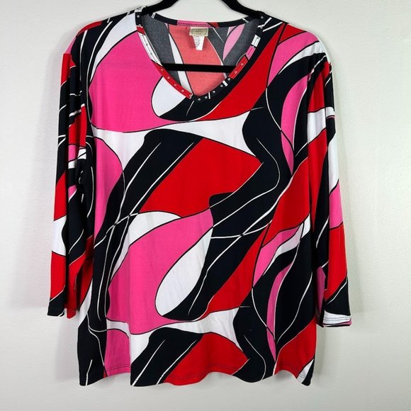 Jess & Jane Tops - Jess & Jane Women's Imagination Blouse XL